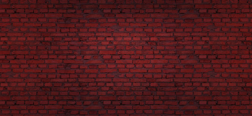 Naklejka na ściany i meble Ordinary brick wall. Background image. 3d render