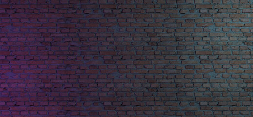 Old brick grunge background. 3d render