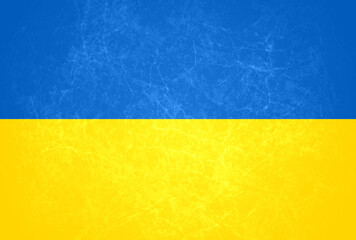 Fototapeta Flaga ukrainy z teksturą obraz