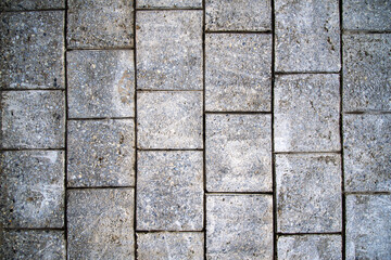 Black and white brick wall background. Detail of a Black and white brick wall texture.