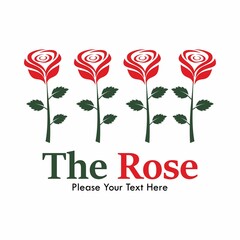 The Rose logo template illustration