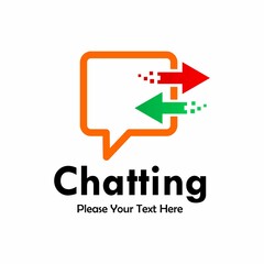 Chatting symbol logo template illustration