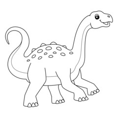 Neuquensaurus Coloring Isolated Page for Kids