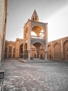 Vertical shot of Vank Cathedral in New Julfa, Isfahan, Iran