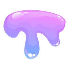 Goo slime icon cartoon vector. Liquid sticky. Paint mucus