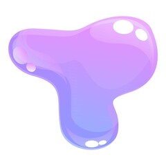 Sticky slime icon cartoon vector. Splash drip. Toxic snot