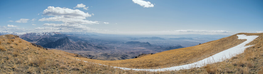 view of the mountains in autumn