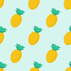 Pattern of watermelon slices on a green background