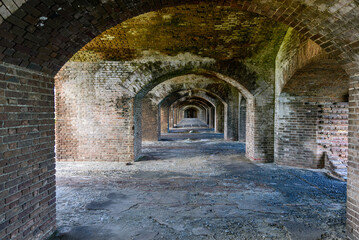 Closeup of the Dry Tortugas building