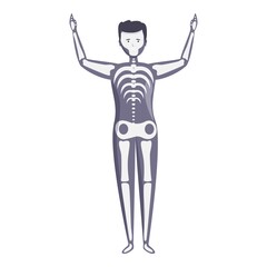 Skeleton costume icon cartoon vector. Kid character. Cute party