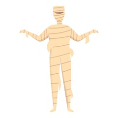 Costume mummy icon cartoon vector. Funny party. Carnival monster