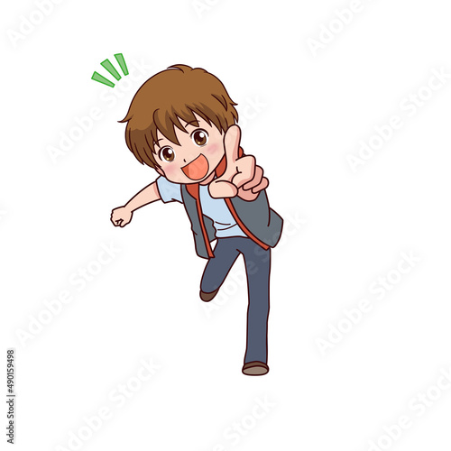 さまざまなポーズの男の子のイラスト Animation Poster Animati Amirian