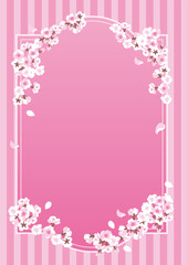 桜のフレーム（ピンク）