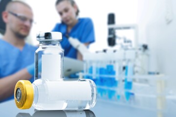 Lab Research Test Tube Labelled blank label