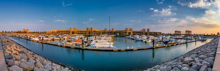 Beautiful shot of the Sharq Rise during the day