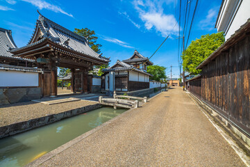 滋賀県　近江八幡　五箇荘の町並み