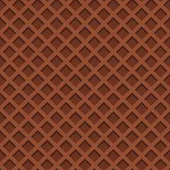 Seamless realistic wafer pattern for concept design. Sweet seamless. Vector illustration