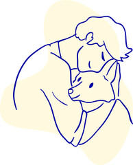 design vector men women and cat dog