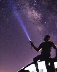 milky way galaxy stars background 