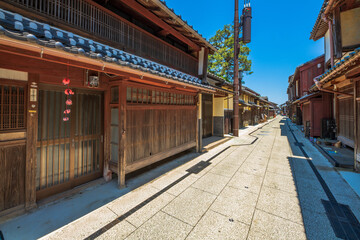 Fototapeta premium 福井県 小浜西組の町並み