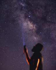milky way galaxy stars background 