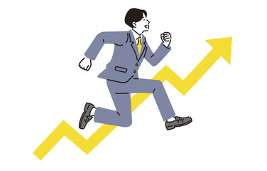 上を目指してジャンプする高校生の男の子