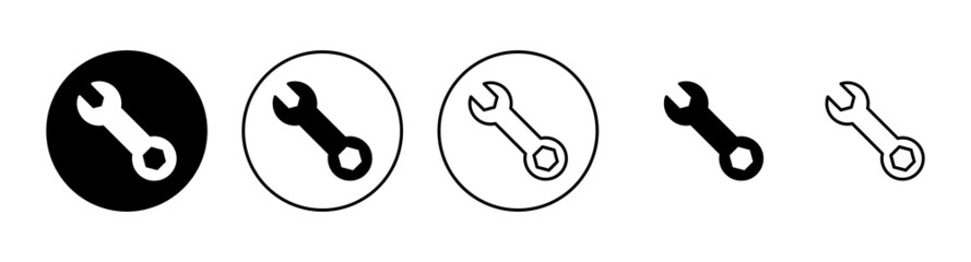 Wrench icons set. repair icon. tools sign and symbol