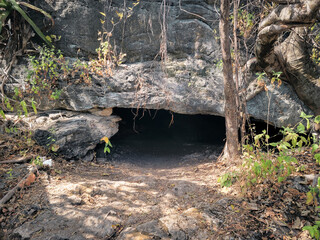 Closeup of rocks from a cave in Oaxaca, Mexico