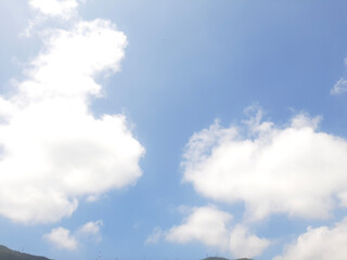 blue sky with clouds