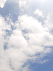 blue sky with clouds