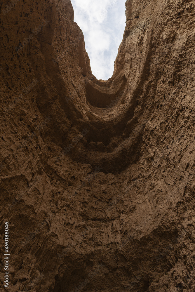 Canvas Prints Tranquil landscape of the Gorafe desert caves in Granada, Spain