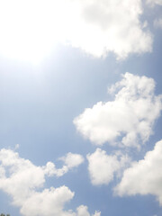 blue sky with clouds