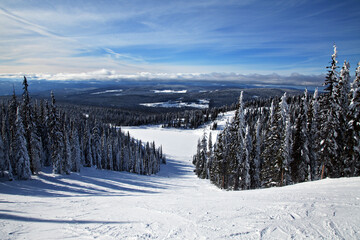 Big White Ski Resort of Kelowna in British Columbia, Canada