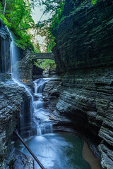 Vertical shot of a beautiful waterfall