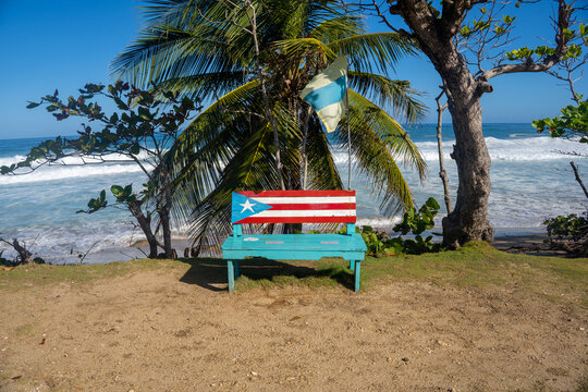 Bench Aguadilla Beach Puerto Rico