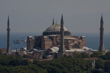 Famous historic Santa Sofia basilica, Istanbul, Turkey