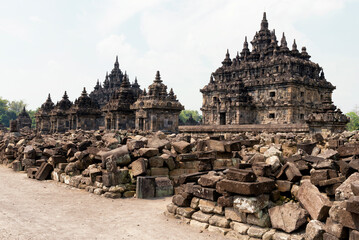 Candi Plaosan, also known as the 'Plaosan Complex' or Plaosan Temple, in Prambanan, Indonesia.