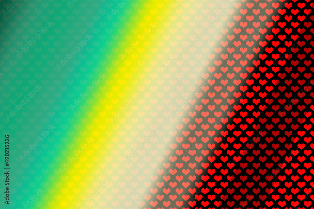 Poster illustration of an abstract background with colorful pattern