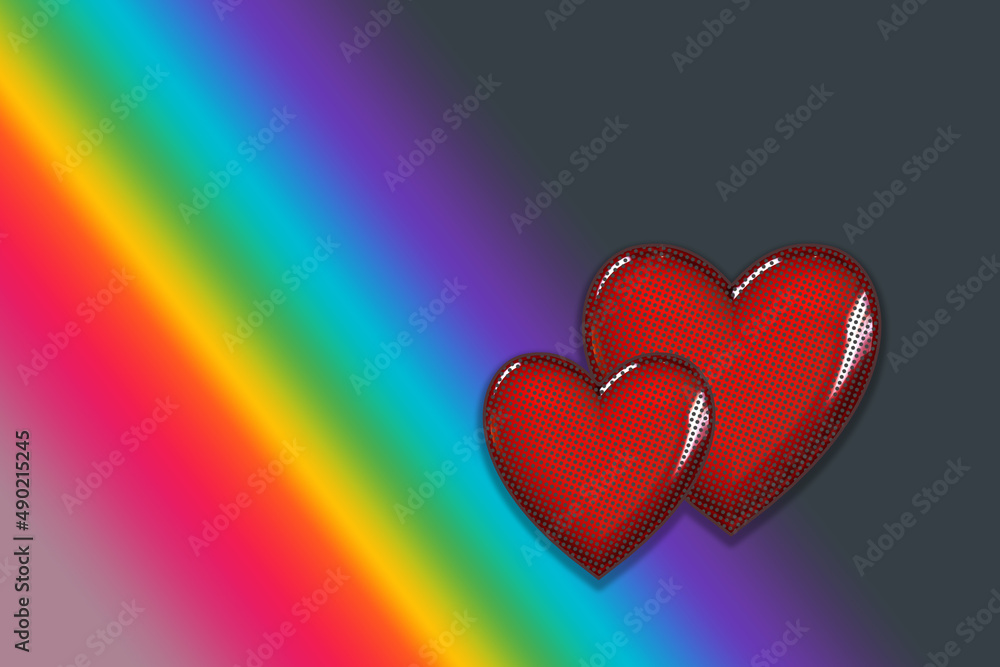 Poster illustration of an abstract background with colorful pattern
