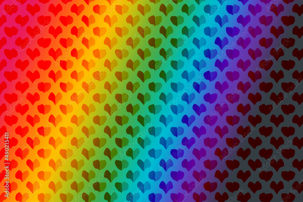 Poster illustration of an abstract background with colorful pattern