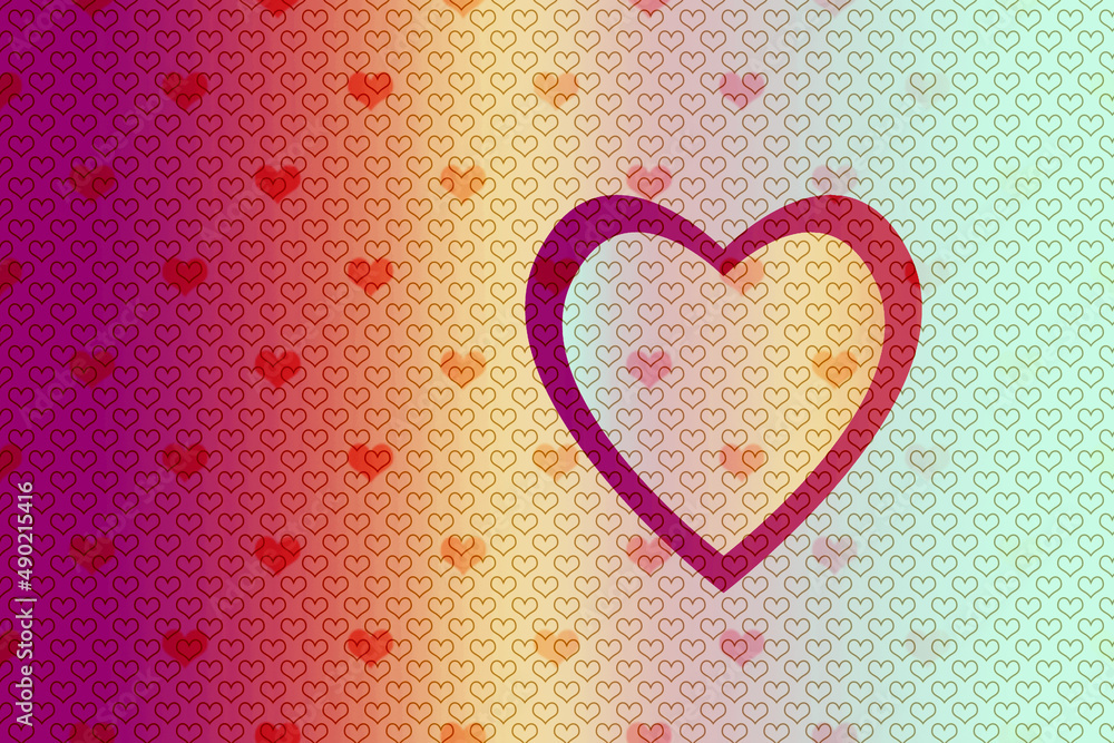 Aufkleber illustration of an abstract background with colorful pattern