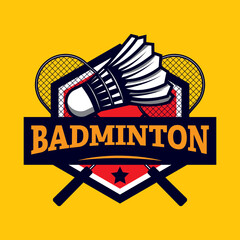 badminton logo design, sports logo