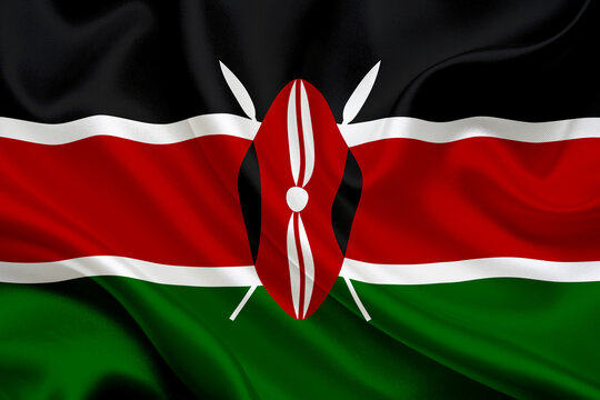 Kenian National flag of kenya country
