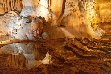 Inside view of a cave in central Texas