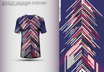 Front racing shirt design. Sports design for racing, cycling, jersey game vector .