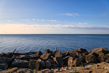 landscape view of the lake Ontario