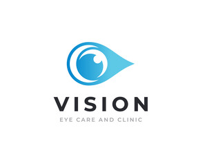 Eye vector logo design