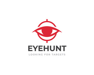 Eye hunter vector logo design