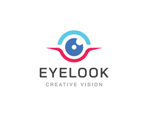 Eye vector logo design