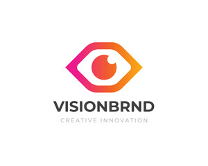 Eye vector logo design